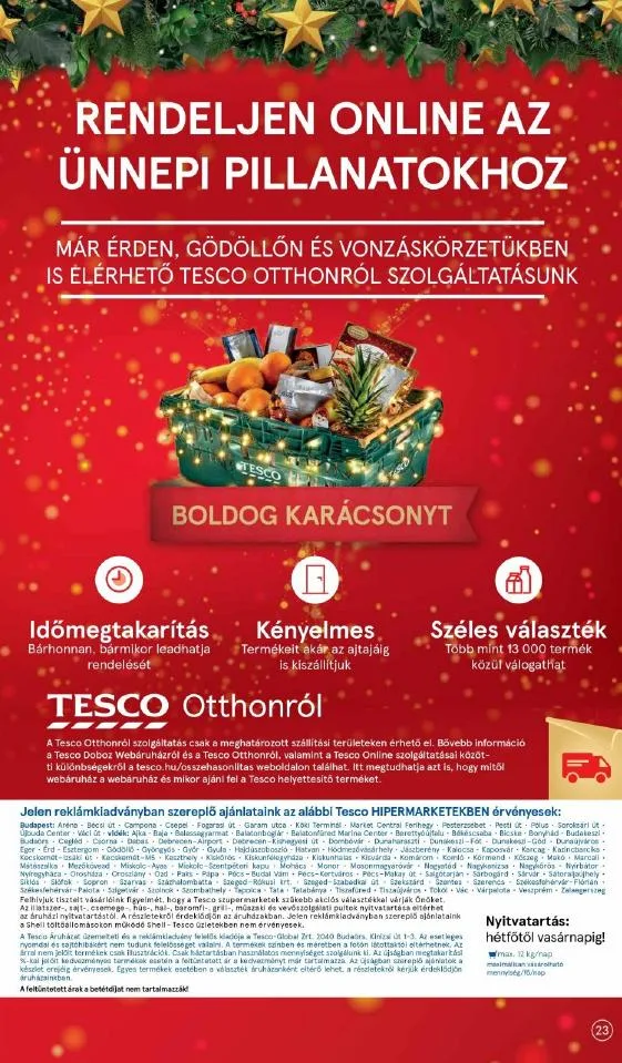 Tesco akciós újság 12.09–12.15 – 23. oldal