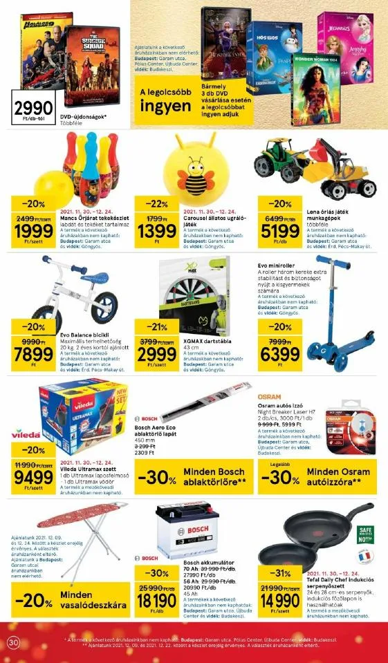 Tesco akciós újság 12.09–12.15 – 30. oldal