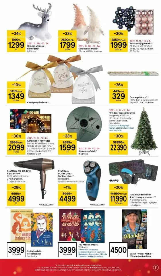 Tesco akciós újság 12.09–12.15 – 31. oldal