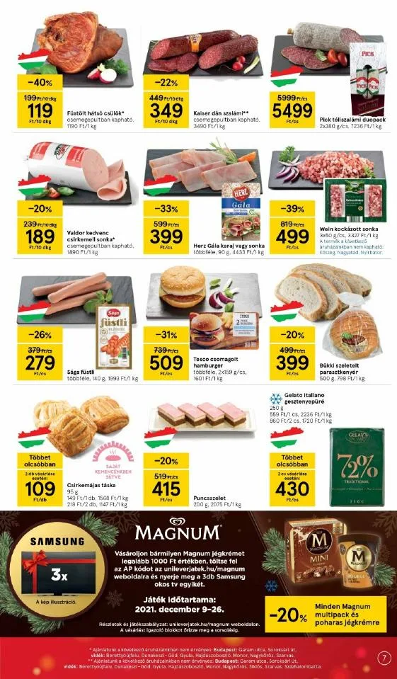 Tesco akciós újság 12.09–12.15 – 7. oldal