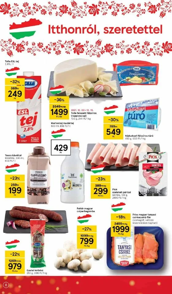 Tesco akciós újság 12.09–12.15 – 8. oldal