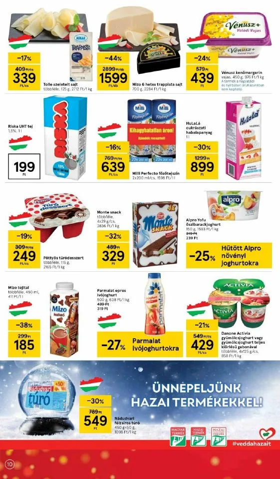 Tesco akciós újság 12.16–12.24 – 10. oldal