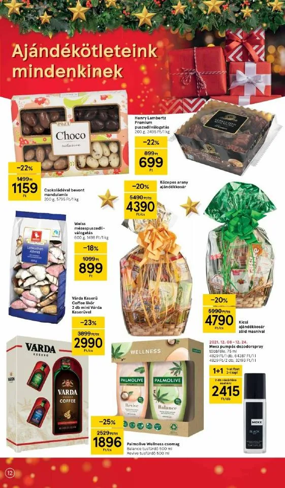 Tesco akciós újság 12.16–12.24 – 12. oldal