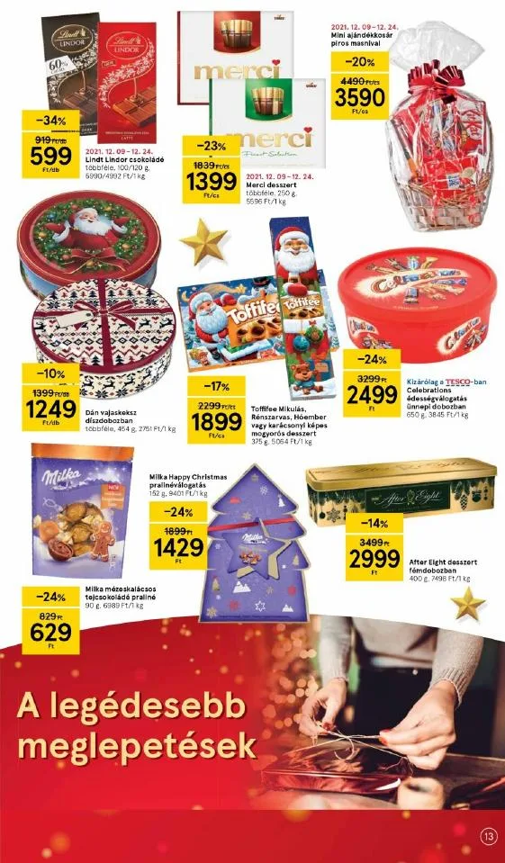 Tesco akciós újság 12.16–12.24 – 13. oldal