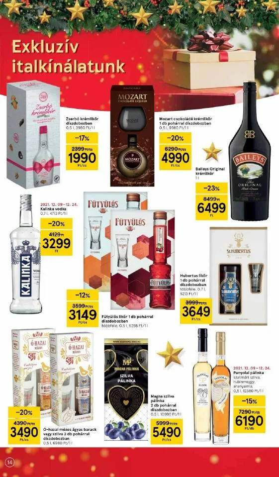 Tesco akciós újság 12.16–12.24 – 14. oldal