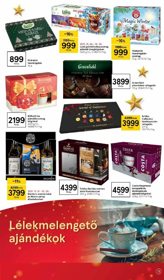 Tesco akciós újság 12.16–12.24 – 15. oldal