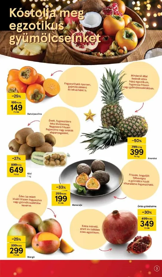 Tesco akciós újság 12.16–12.24 – 3. oldal