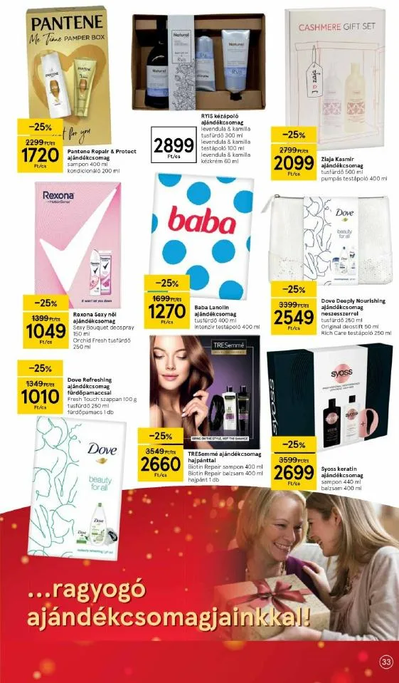 Tesco akciós újság 12.16–12.24 – 33. oldal