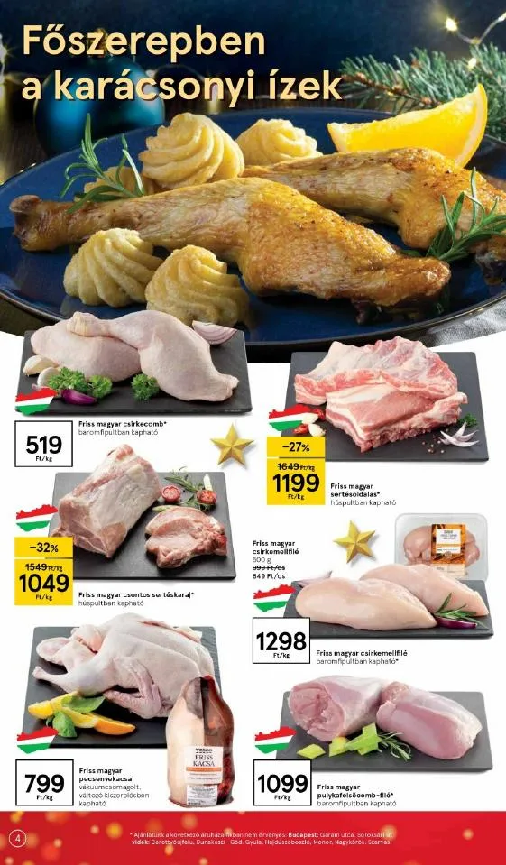 Tesco akciós újság 12.16–12.24 – 4. oldal
