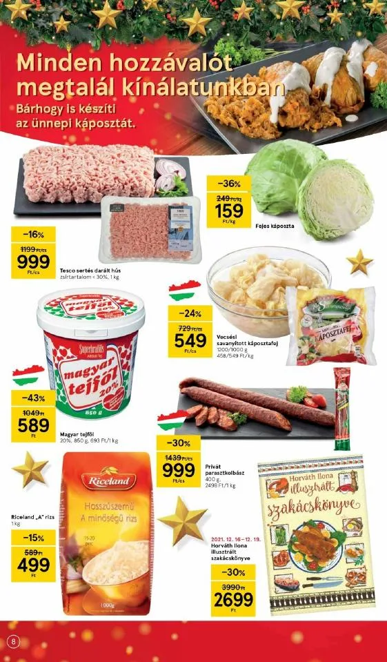 Tesco akciós újság 12.16–12.24 – 8. oldal