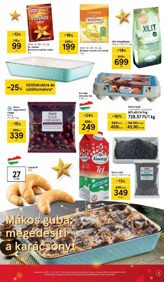 Tesco akciós újság 12.16–12.24 – 9. oldal