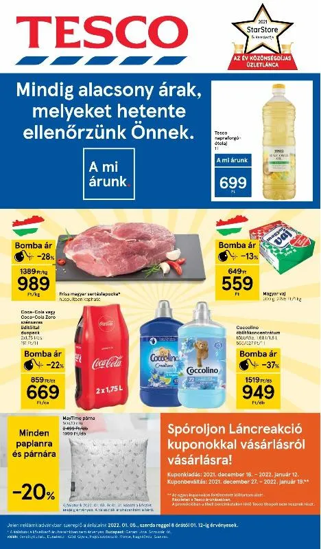 Tesco akciós újság 01.05–01.12