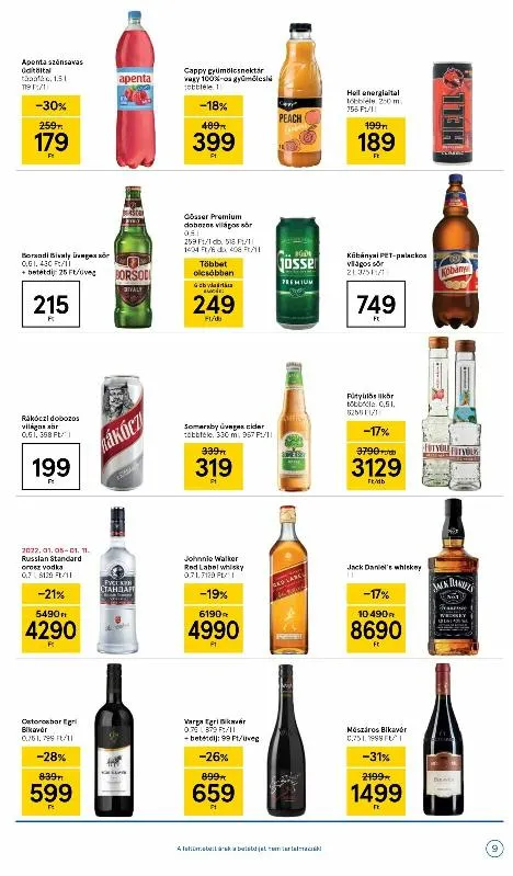 Tesco akciós újság 01.05–01.12 – 9. oldal