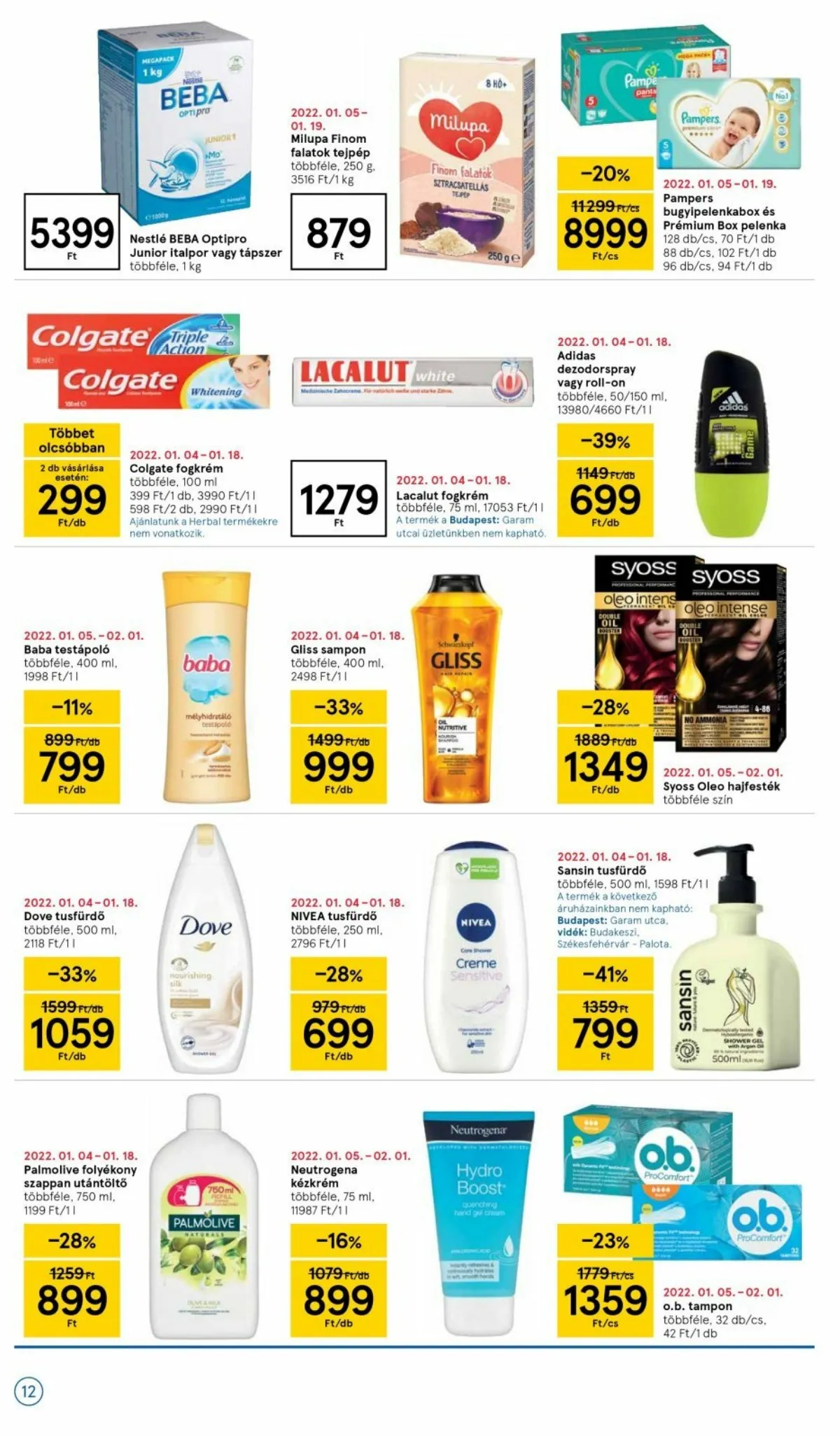 Tesco akciós újság 01.13–01.13 – 12. oldal