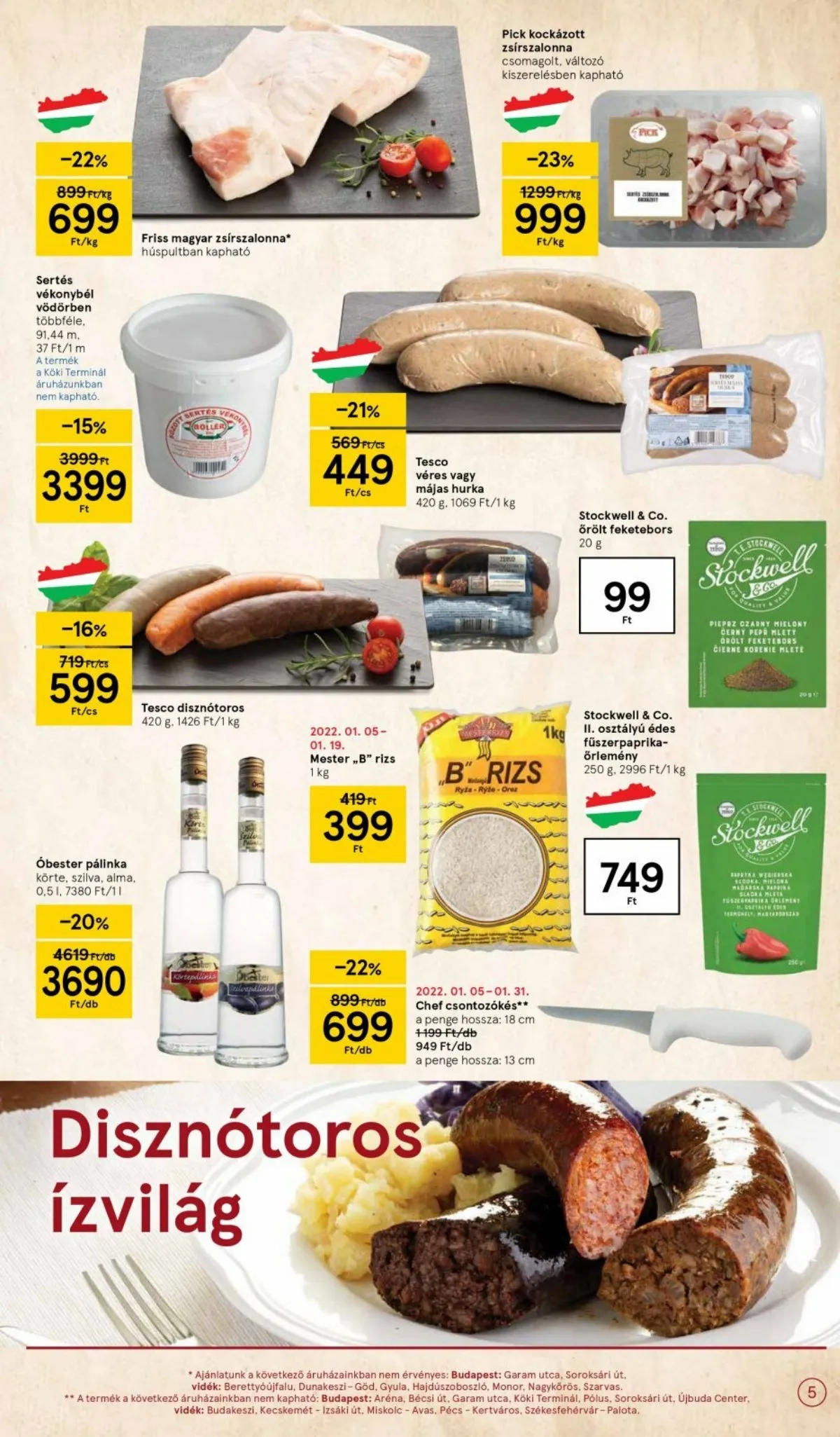 Tesco akciós újság 01.13–01.13 – 5. oldal