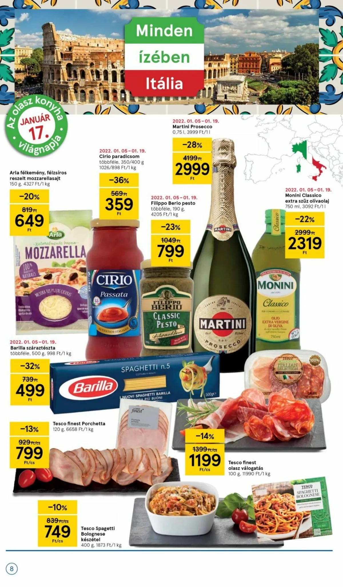 Tesco akciós újság 01.13–01.13 – 8. oldal