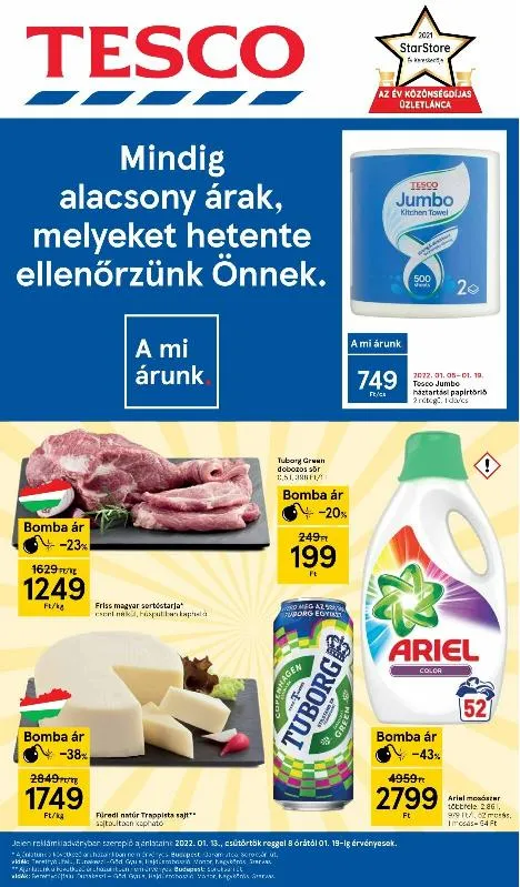 Tesco akciós újság 01.13–01.19