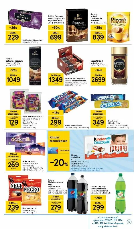 Tesco akciós újság 01.13–01.19 – 9. oldal