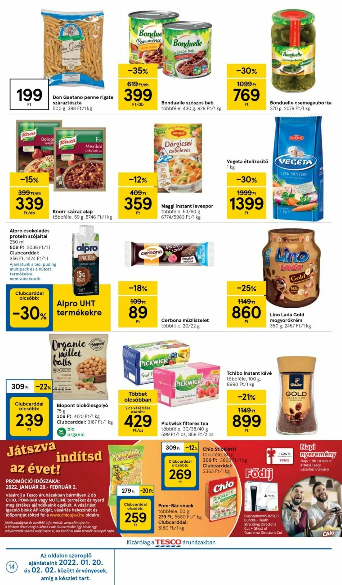 Tesco akciós újság 01.20–01.20 – 14. oldal