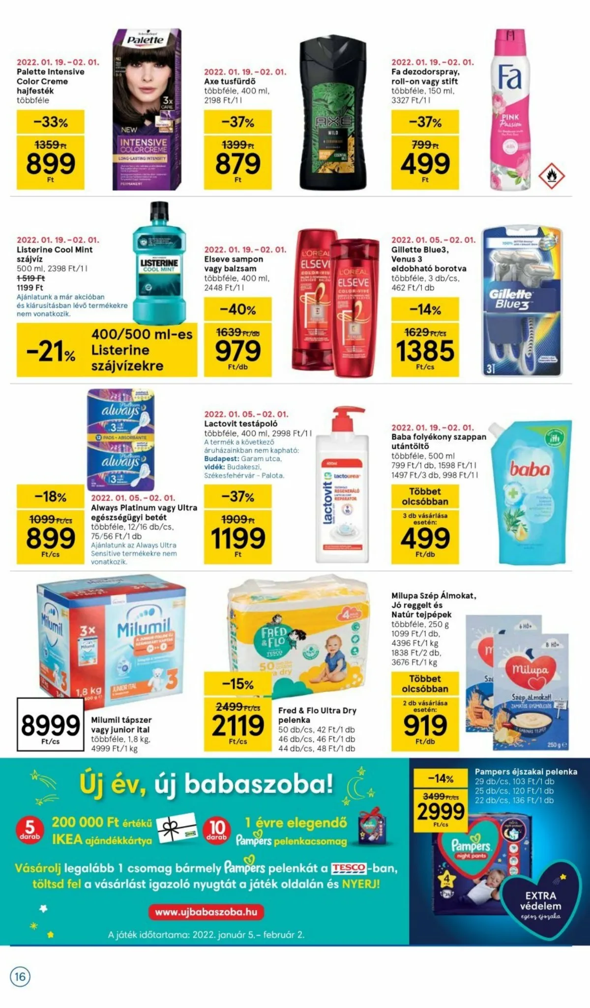 Tesco akciós újság 01.20–01.20 – 16. oldal