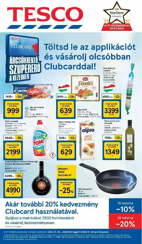 Tesco akciós újság 01.20–01.26