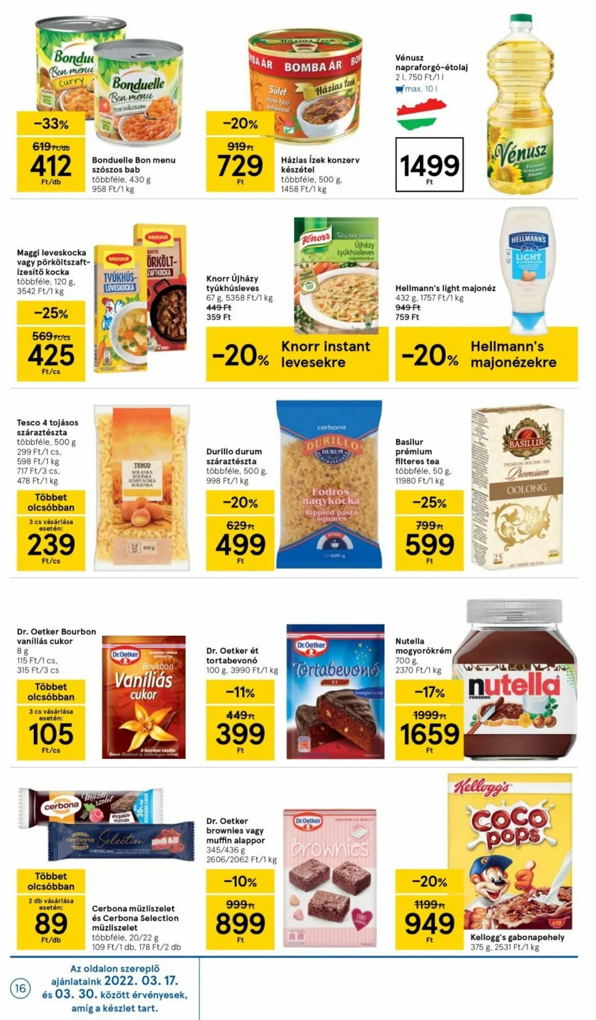 Tesco akciós újság 03.17–03.23 – 16. oldal