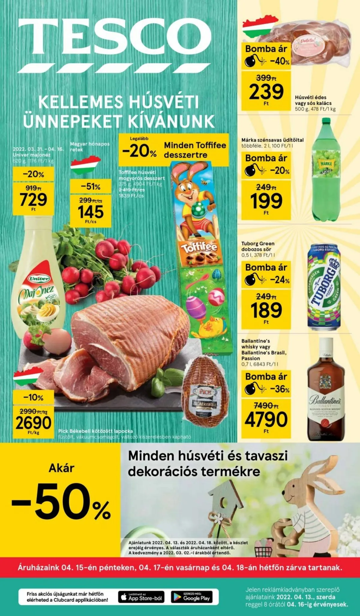 Tesco akciós újság 04.13–04.16