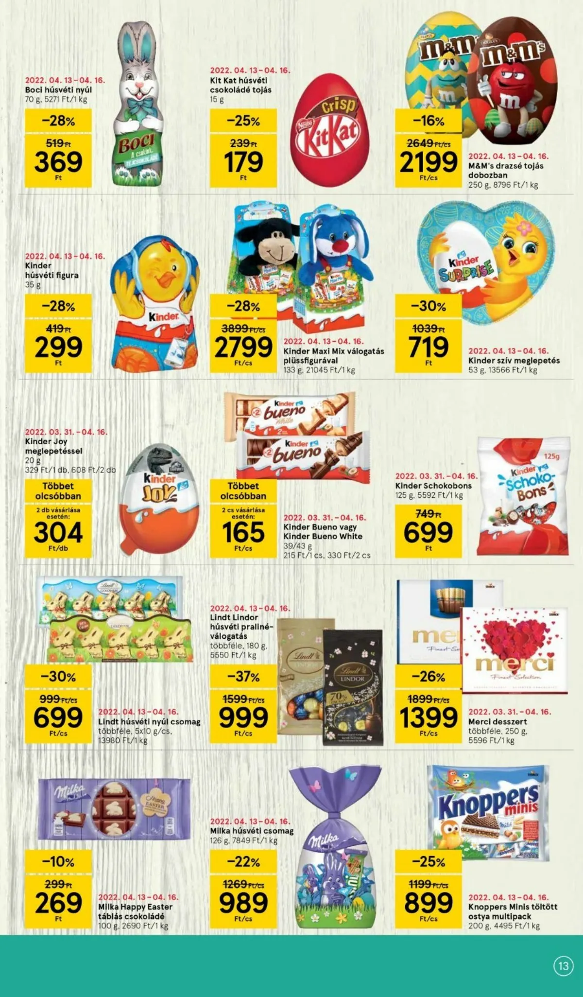 Tesco akciós újság 04.13–04.16 – 13. oldal