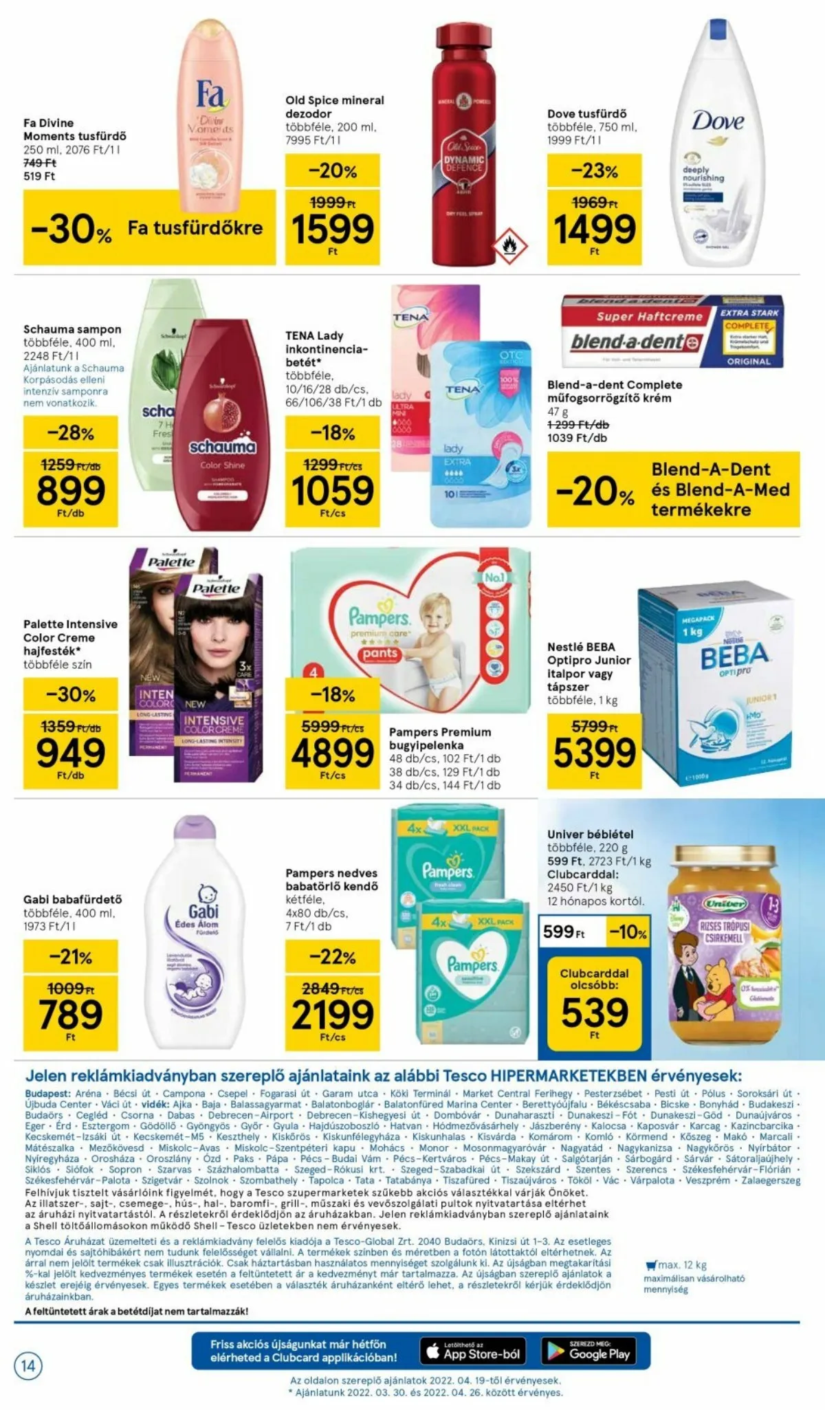 Tesco akciós újság 04.21–04.27 – 14. oldal
