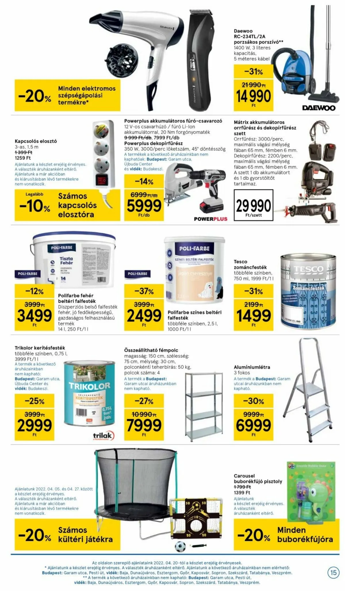 Tesco akciós újság 04.21–04.27 – 15. oldal