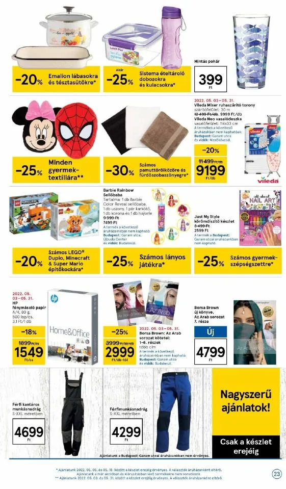 Tesco akciós újság 05.05–05.11 – 23. oldal