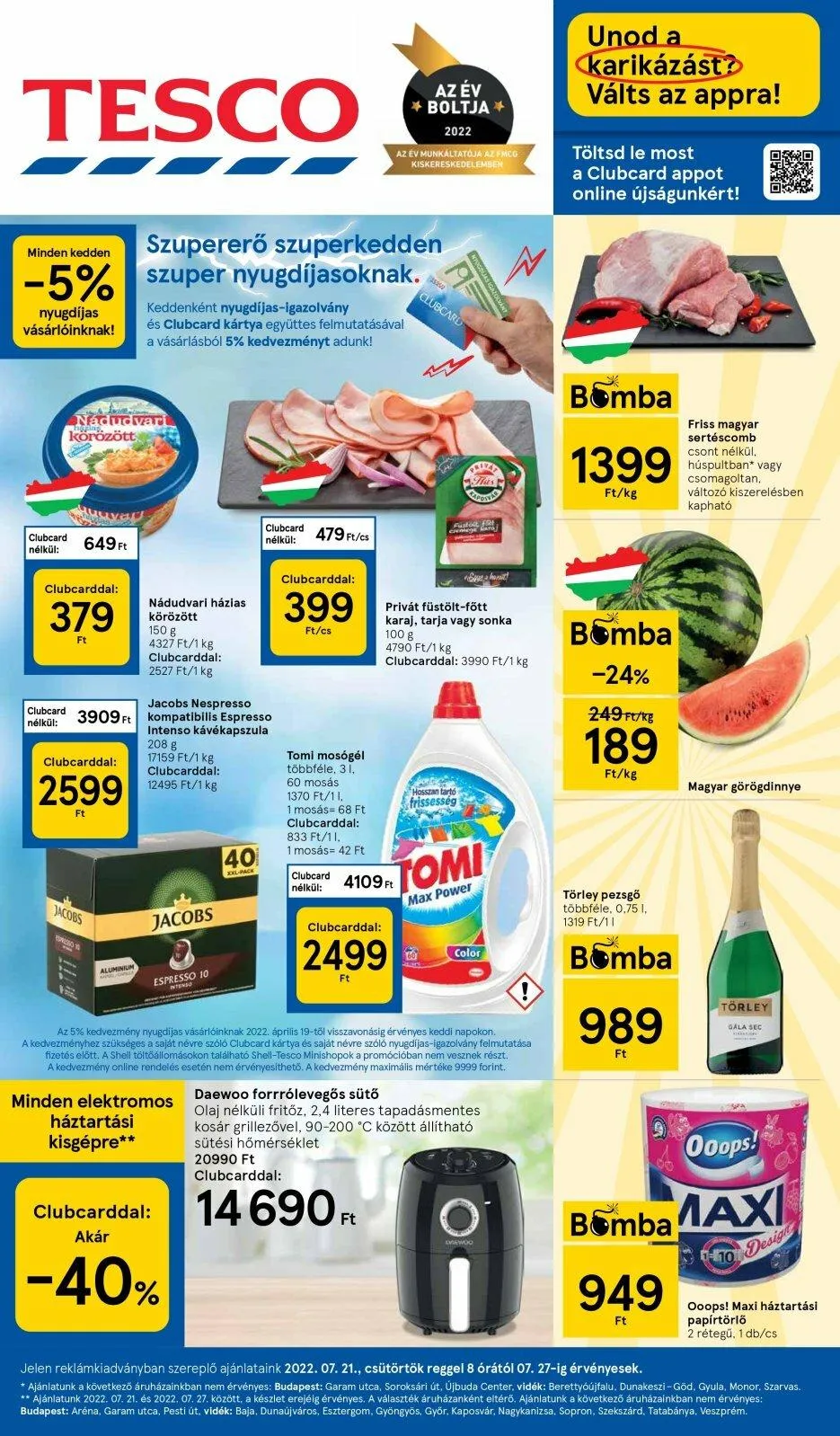 Tesco akciós újság 07.21–07.27