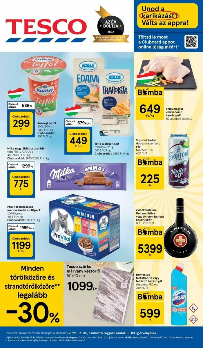 Tesco akciós újság 07.28–08.03