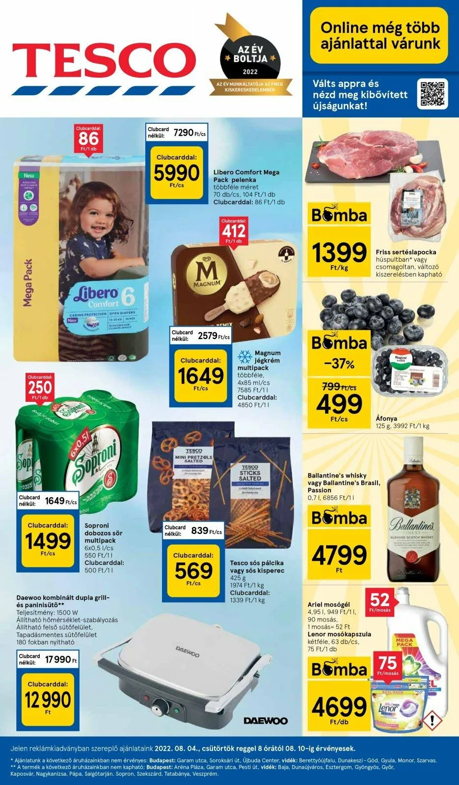 Tesco akciós újság 08.04–08.10