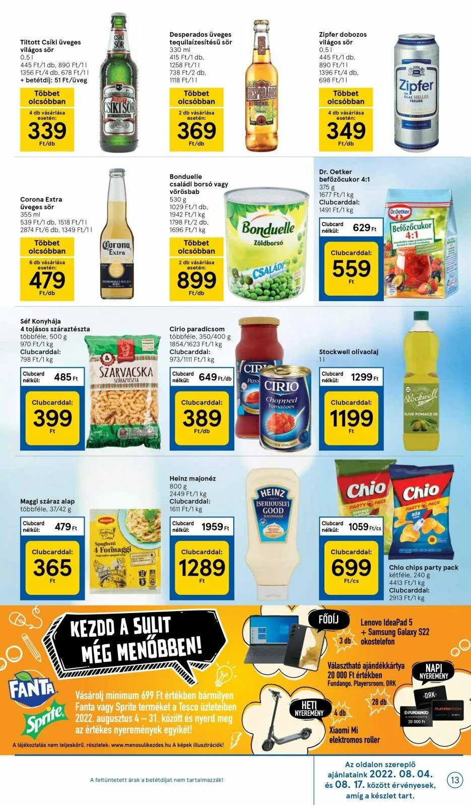 Tesco akciós újság 08.04–08.10 – 13. oldal