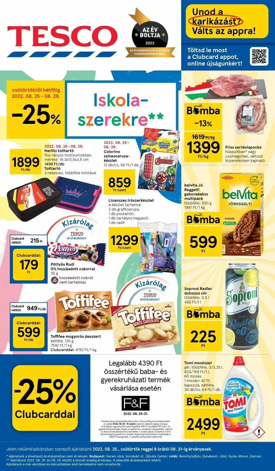 Tesco akciós újság 08.25–08.31