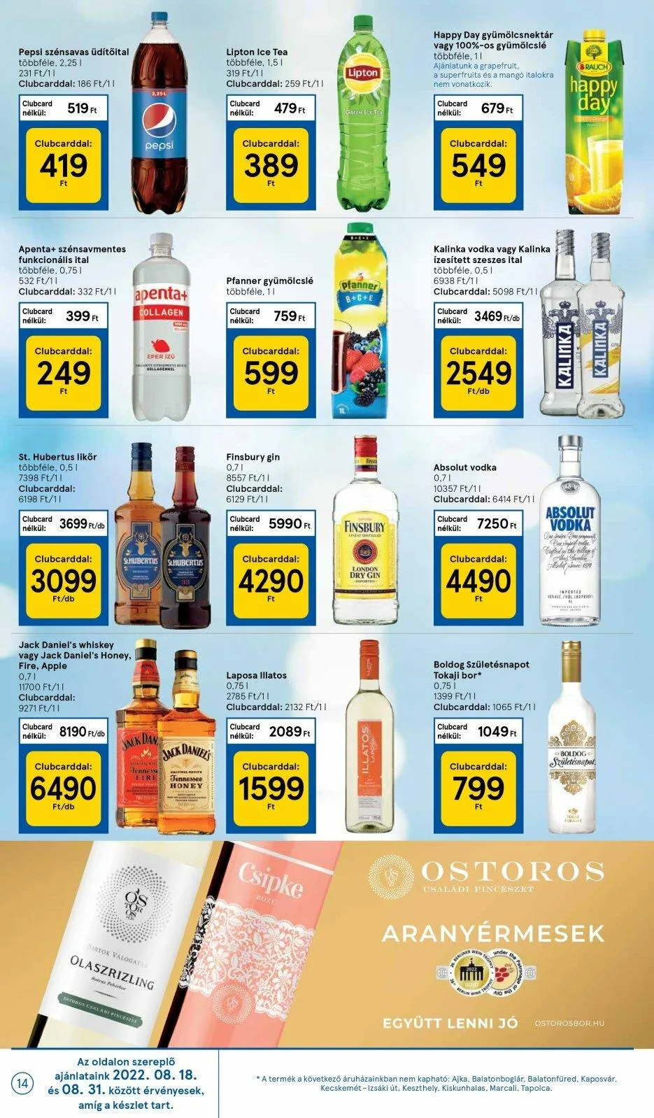 Tesco akciós újság 08.25–08.31 – 14. oldal
