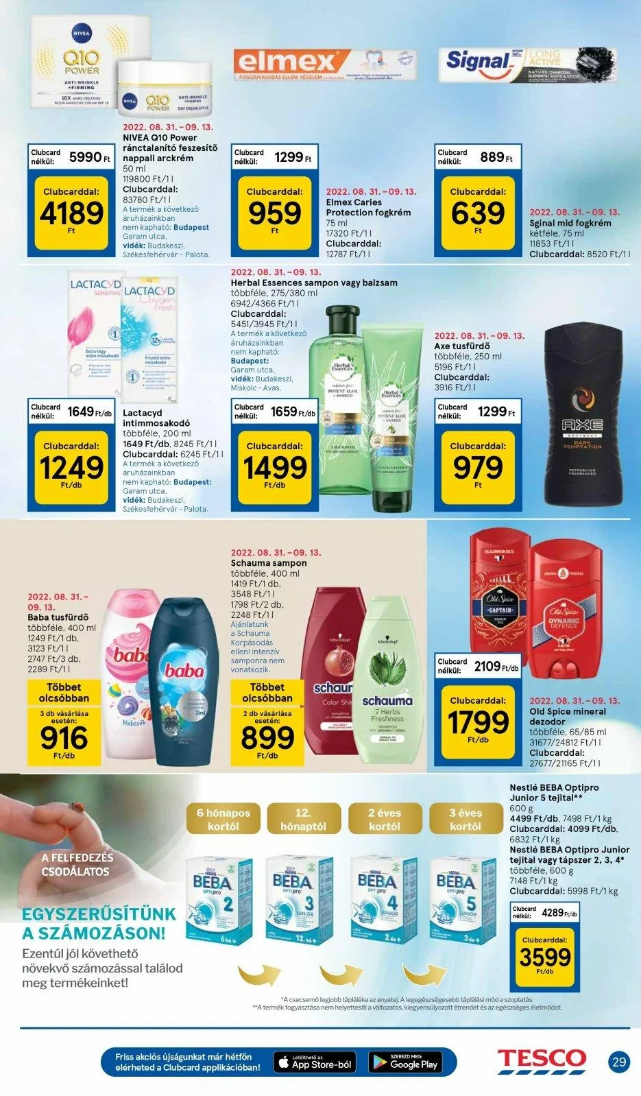 Tesco akciós újság 09.08–09.14 – 29. oldal