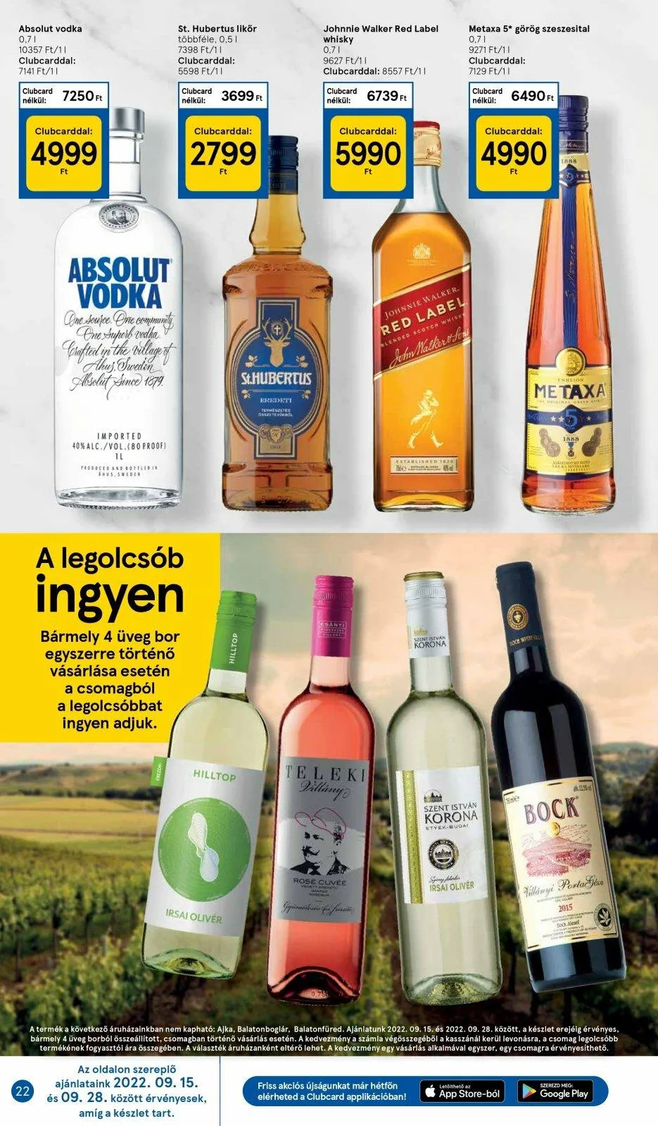 Tesco akciós újság 09.15–09.21 – 22. oldal