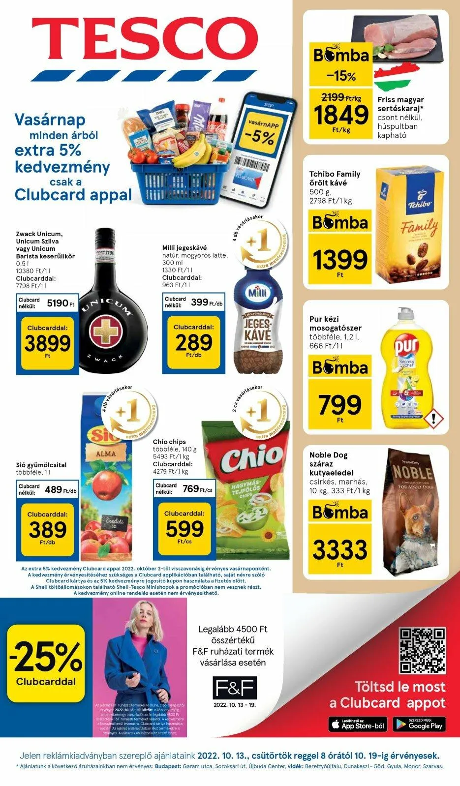 Tesco akciós újság 10.13–10.19