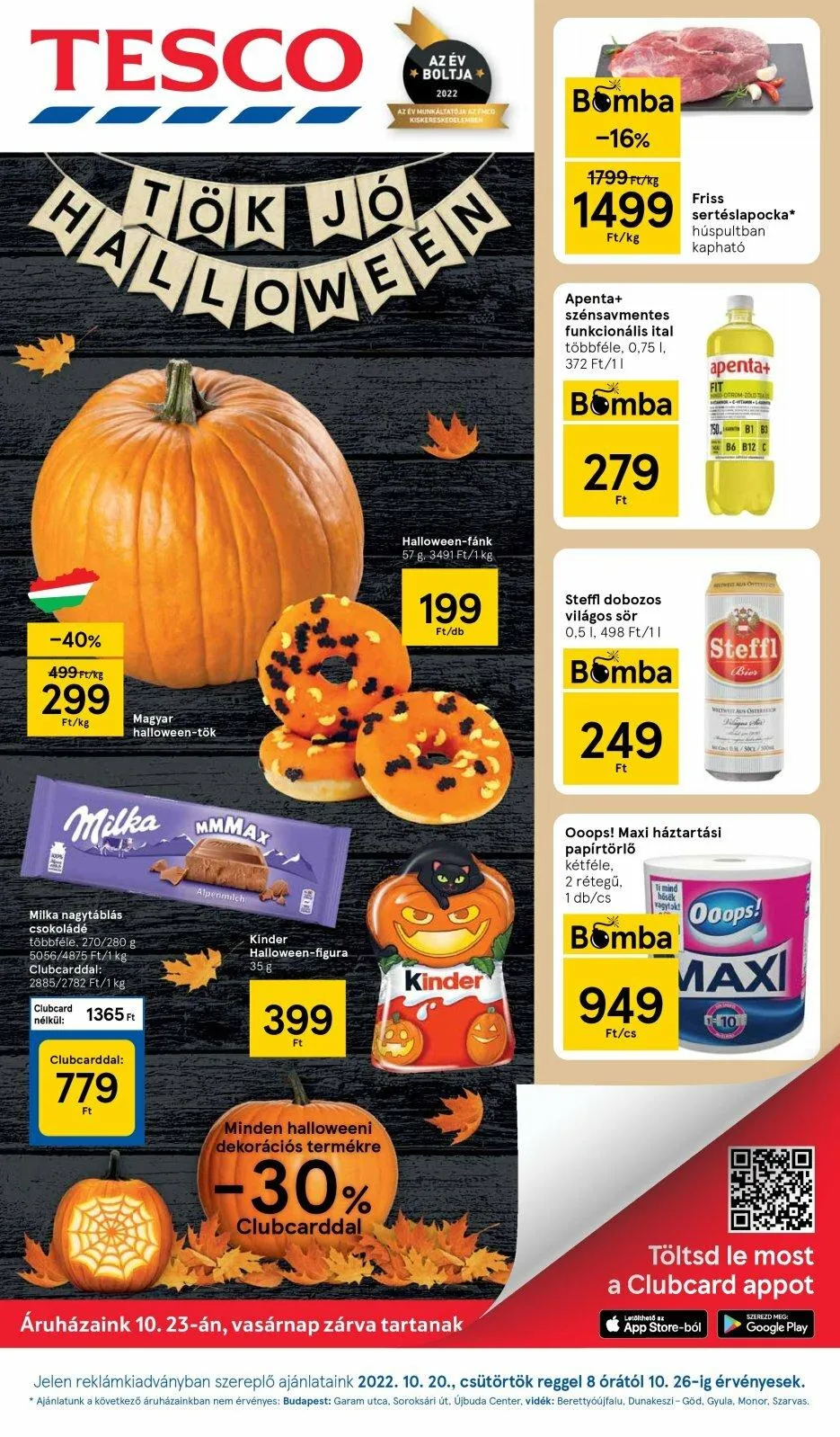 Tesco akciós újság 10.20–10.26