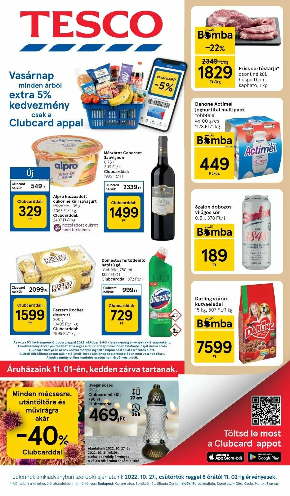 Tesco akciós újság 10.27–11.02