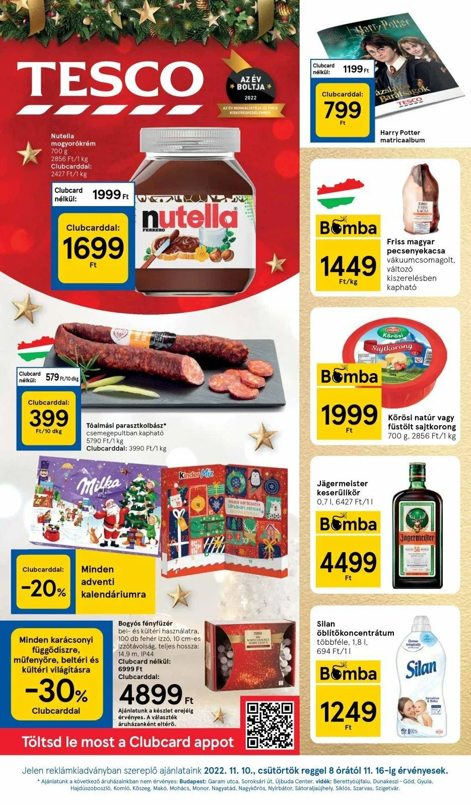 Tesco akciós újság 11.10–11.16