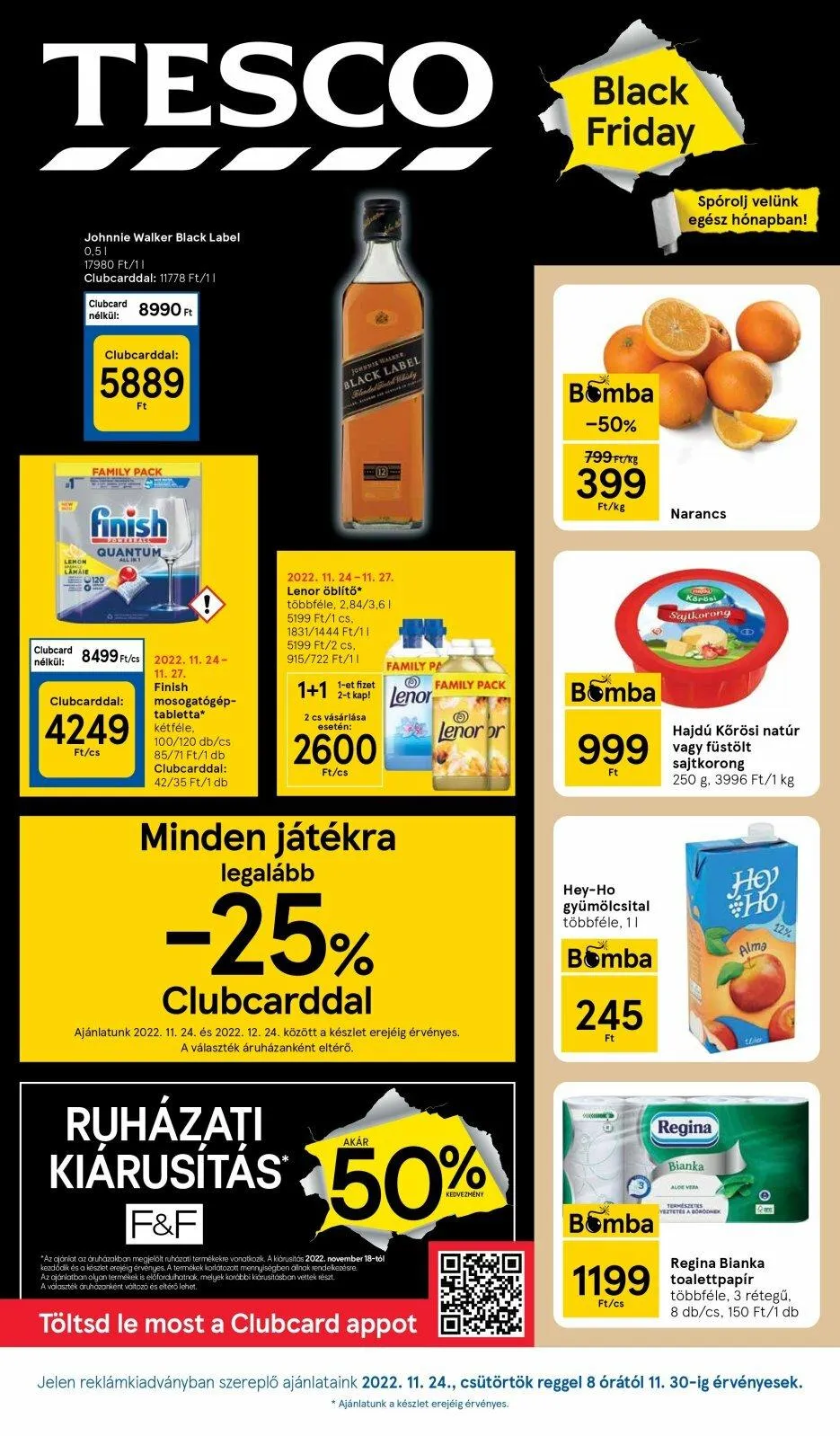 Tesco akciós újság 11.24–11.30