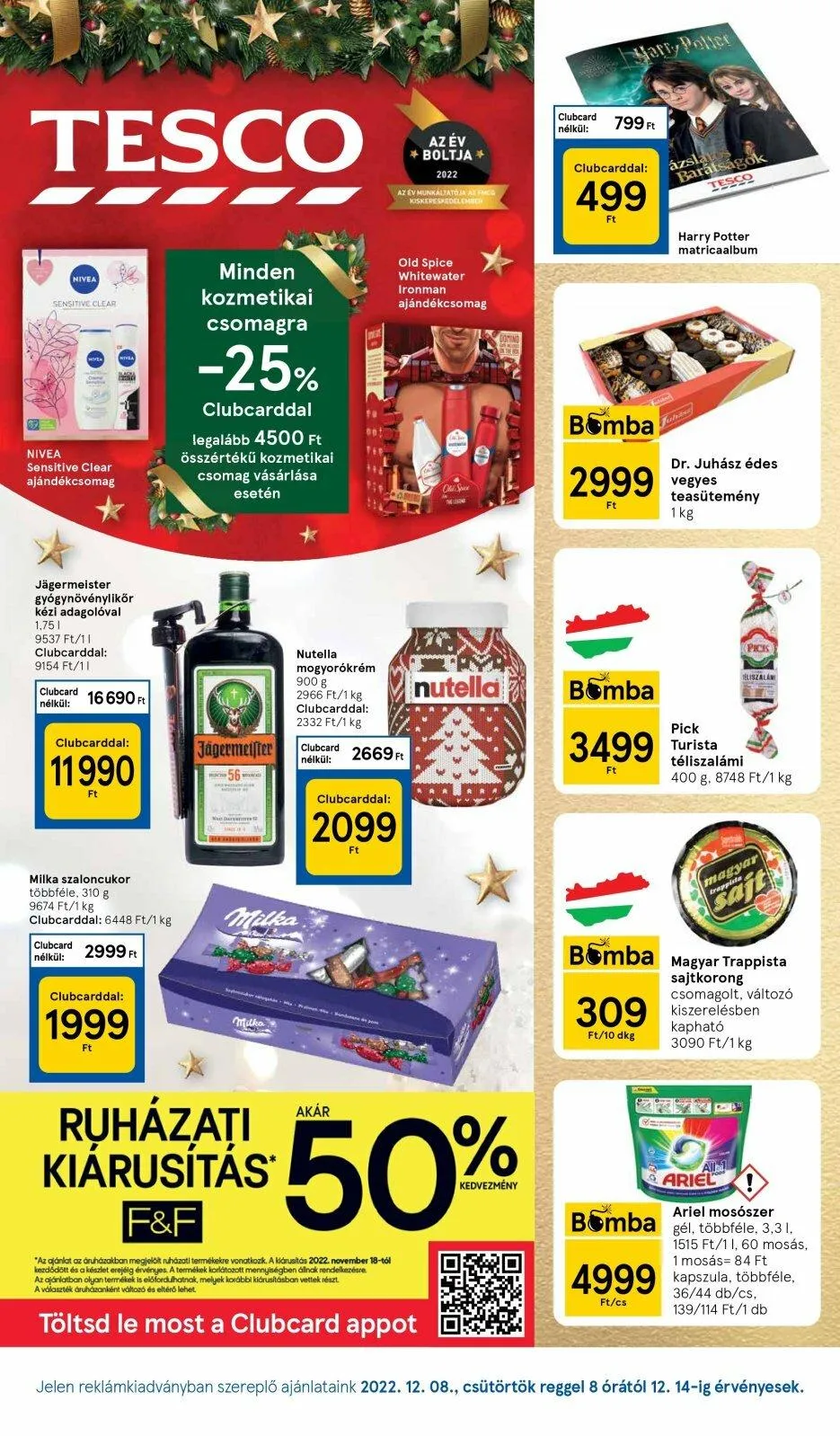 Tesco akciós újság 12.08–12.14