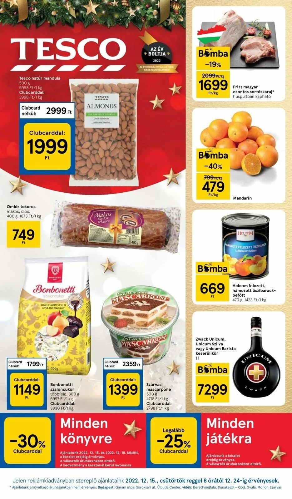 Tesco akciós újság 12.15–12.24