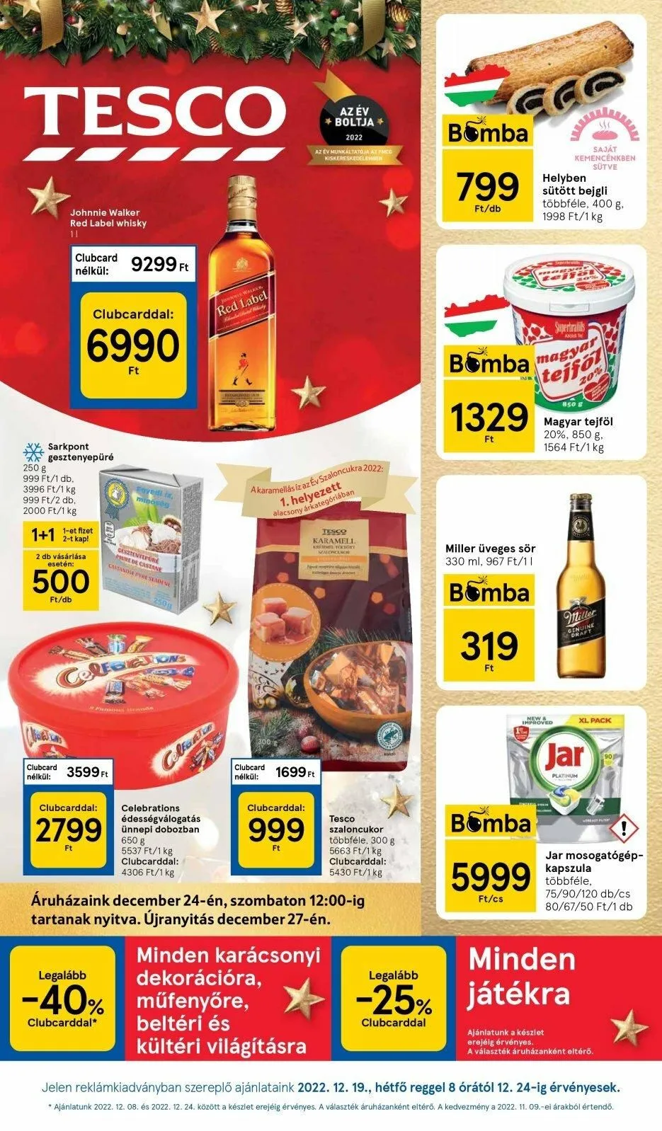 Tesco akciós újság 12.19–12.24
