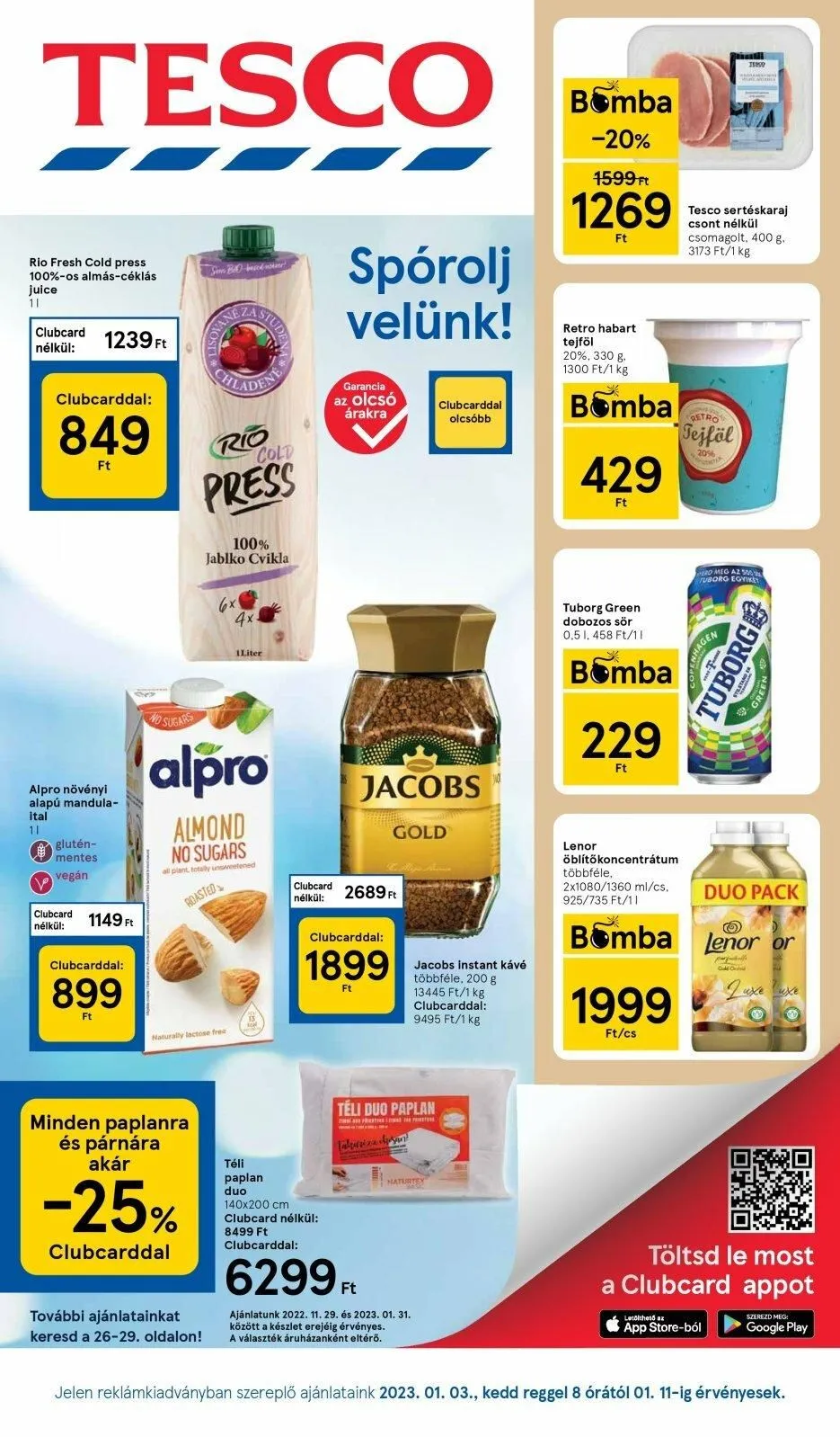 Tesco akciós újság 01.03–01.11