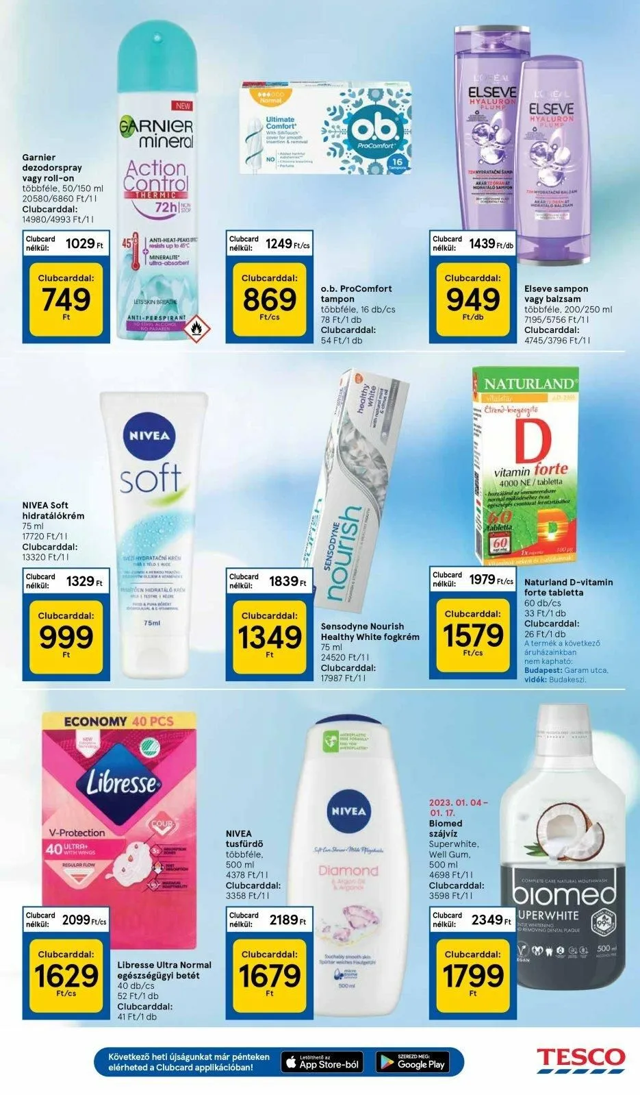 Tesco akciós újság 01.12–01.18 – 23. oldal