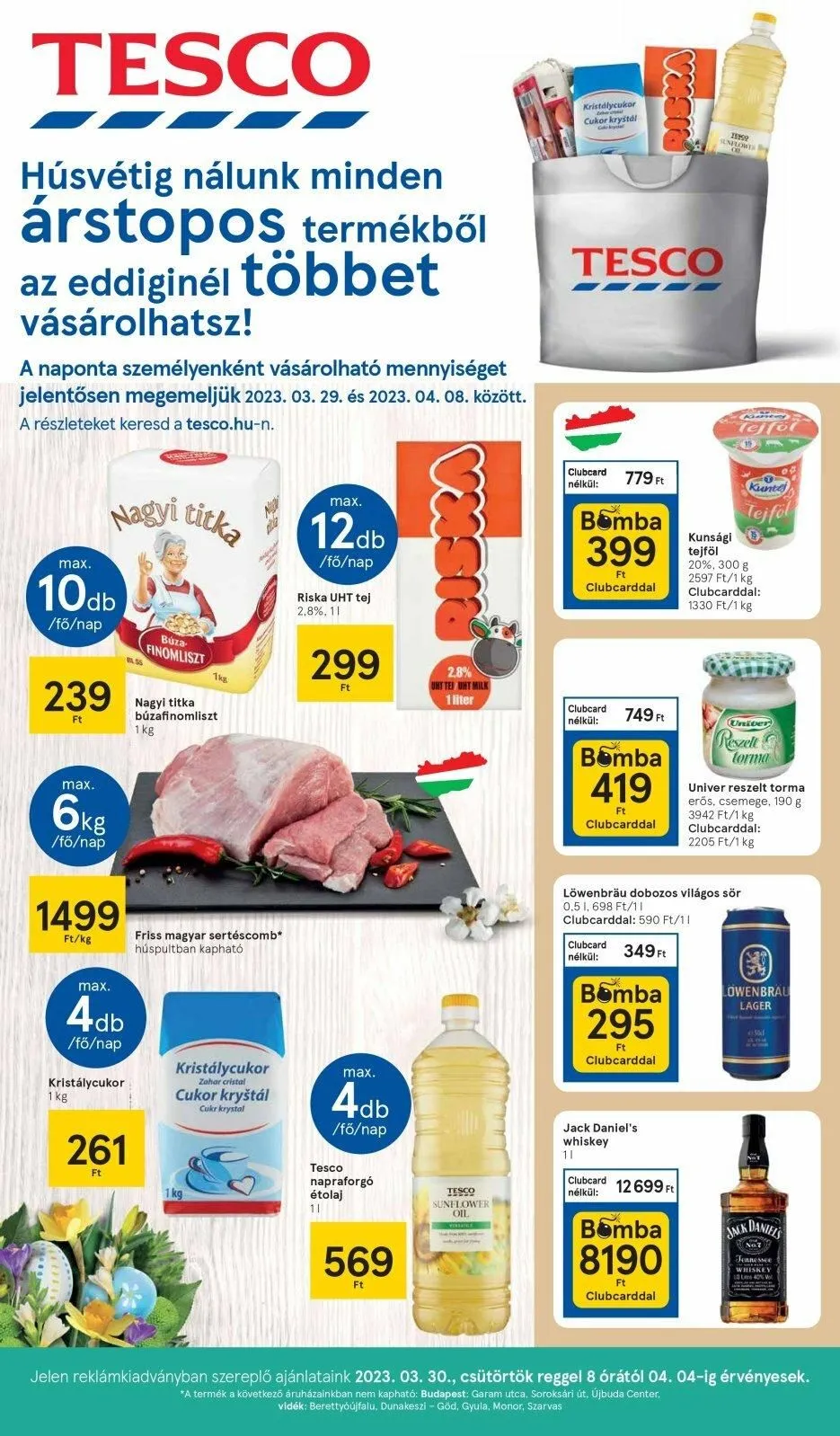Tesco akciós újság 03.30–04.04